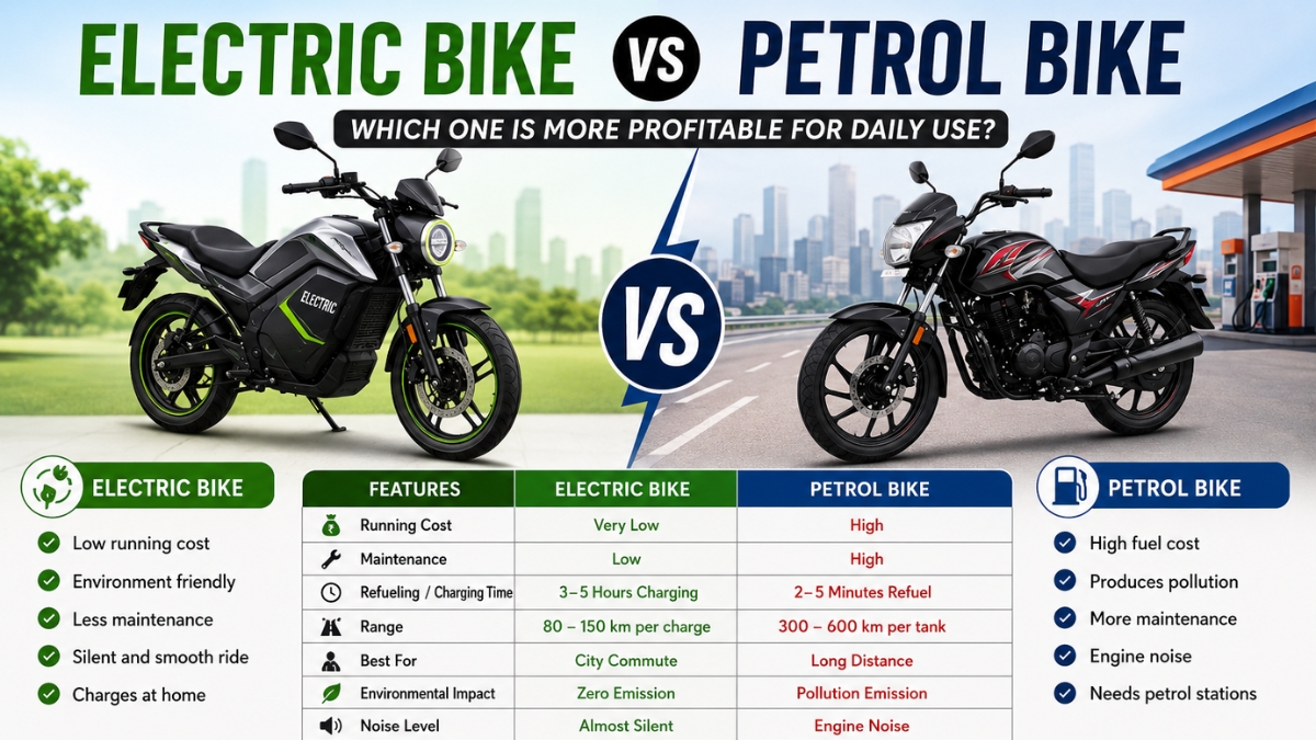 Electric Bike vs Petrol Bike