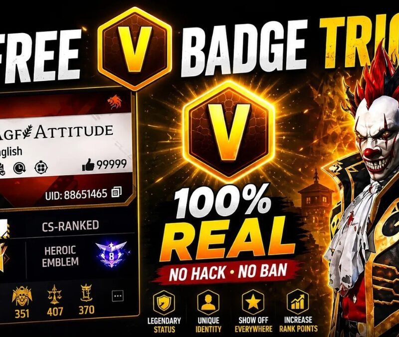 Free Fire V Badge