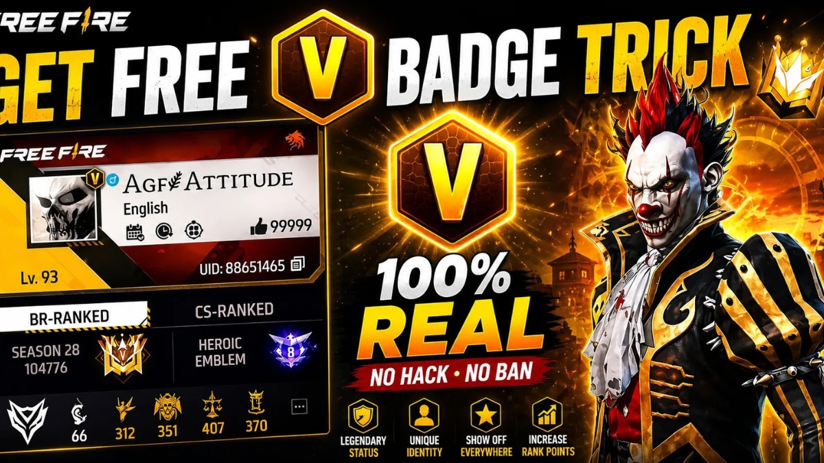 Free Fire V Badge