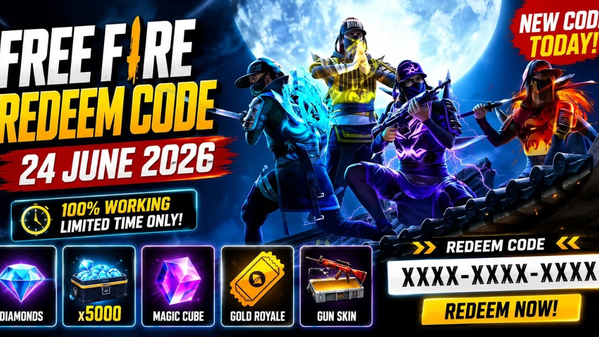 Free Fire Redeem Code 24 June