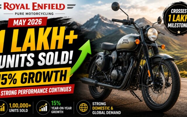 Royal Enfield Crosses 1 Lakh Sales