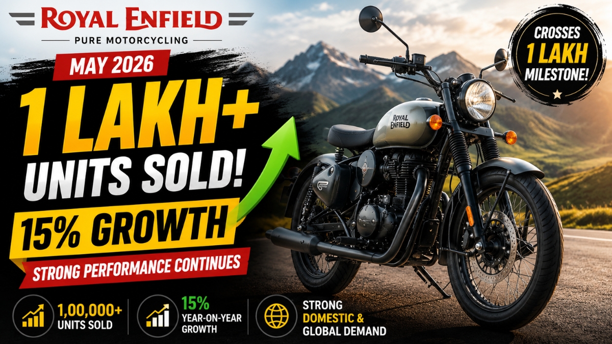Royal Enfield Crosses 1 Lakh Sales