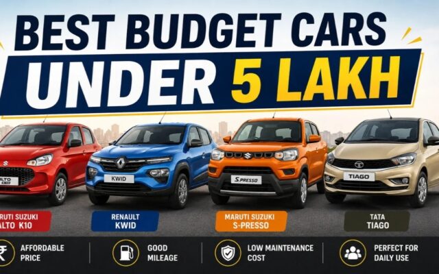 Top 4 Cheapest 5-Seater Cars